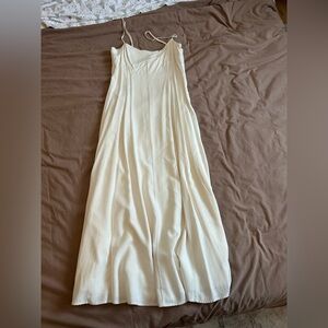 Dynamite Cream Spaghetti-Strap Maxi Dress